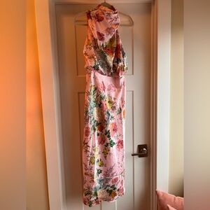 Petal & Pup Anabelle Halter Neck Midi Dress